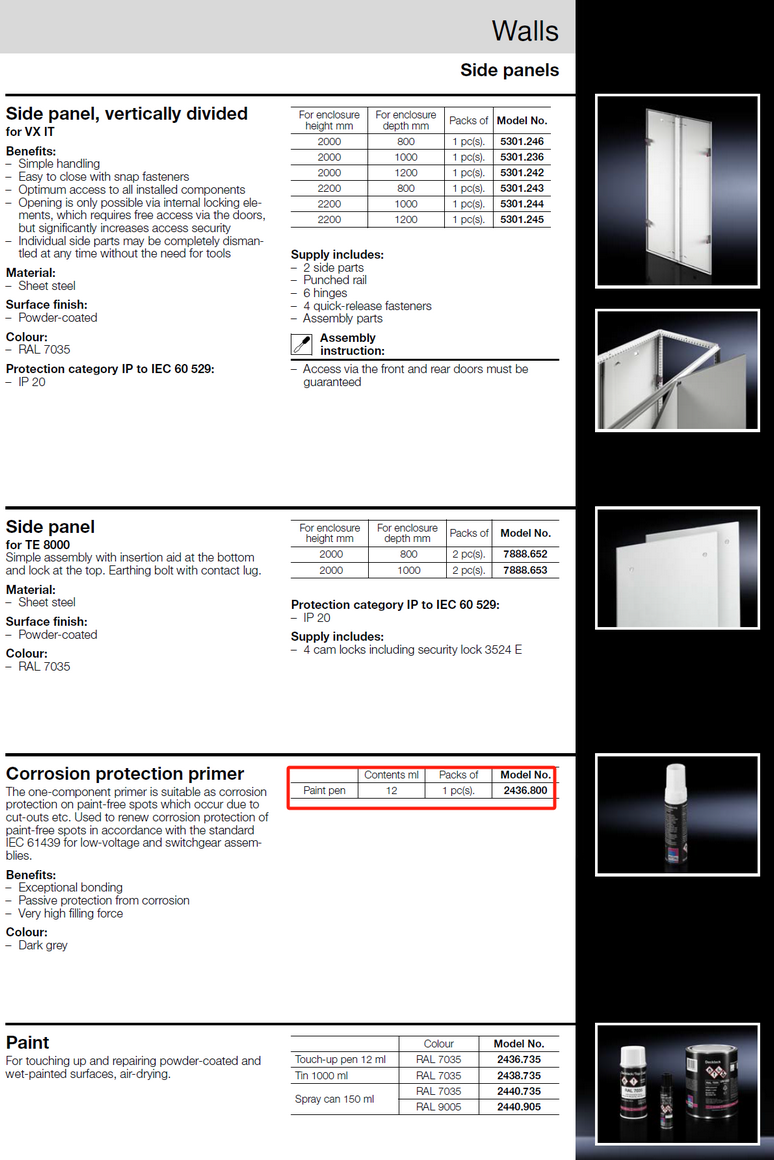 SZ2436800 Rittal enclosures SZ Corrosion protection primer,color pen,12