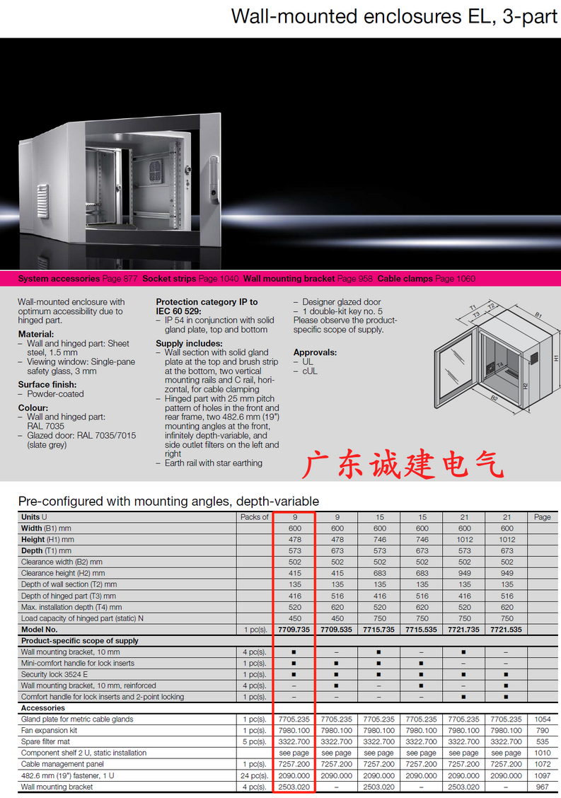 Rittal cabinet, rittal cooling, rittal busbar, rittal fan, rittal electric cabinet Rittal enclosures