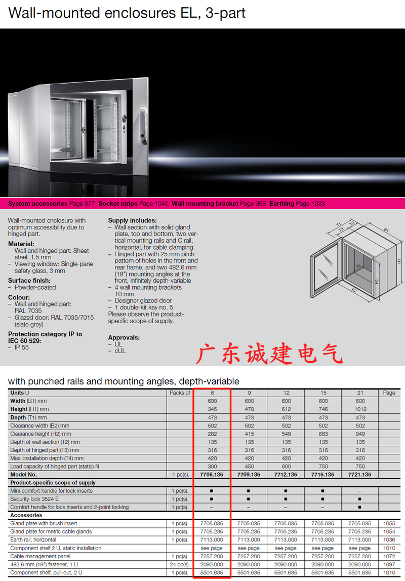 Rittal cabinet, rittal cooling, rittal busbar, rittal fan, rittal electric cabinet Rittal enclosures