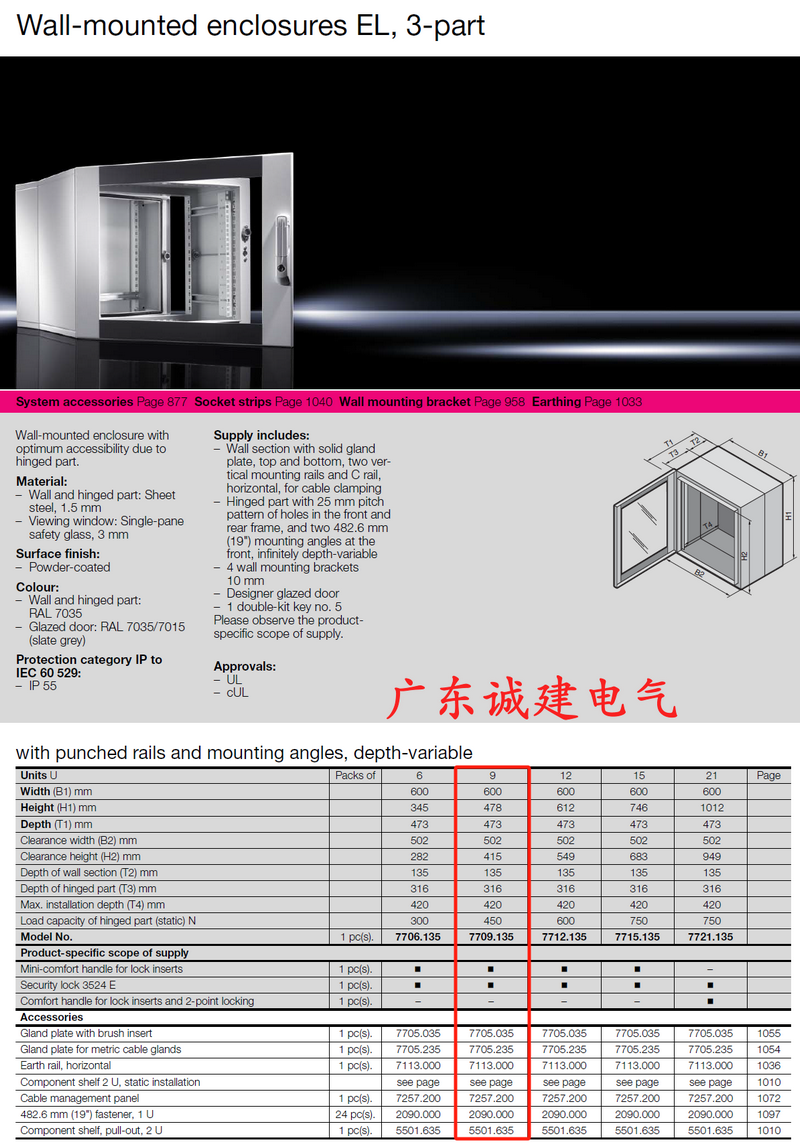 Rittal cabinet, rittal cooling, rittal busbar, rittal fan, rittal electric cabinet Rittal enclosures