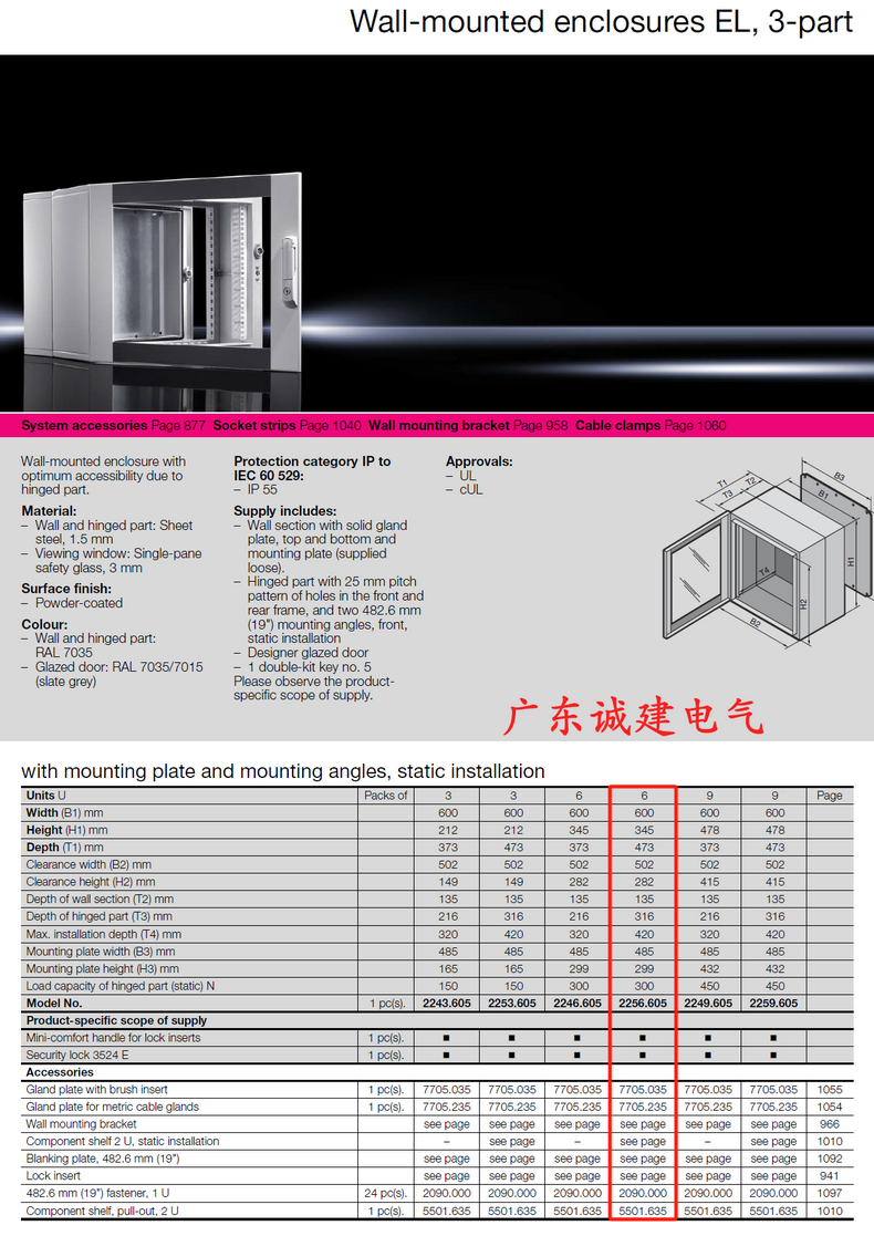 Rittal cabinet, rittal cooling, rittal busbar, rittal fan, rittal electric cabinet Rittal enclosures