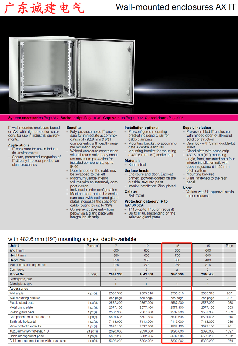 Rittal cabinet, rittal cooling, rittal busbar, rittal fan, rittal electric cabinet Rittal enclosures