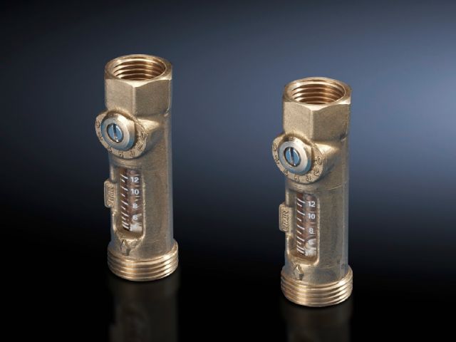SK3301940 Rittal air conditioner balancing valve for air/water heat exchangers especially when the number of heat exchangers > 1 Correctly set valve ensures that all devices use the same amount of cooling medium material Brass valve type ¾