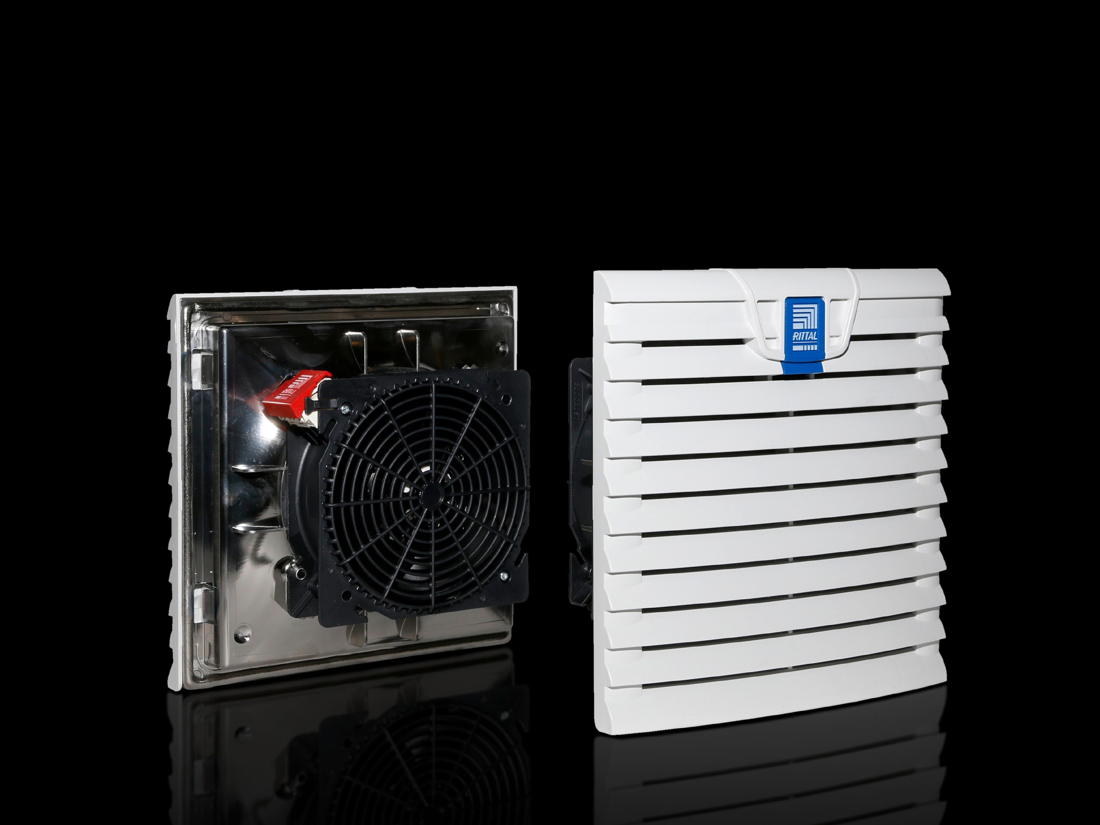 SK3239600 Rittal Air Conditioner Filter Fan, 100m3/h, 230V 19W, Width 204 Height 204, Opening Width 177 Height 177, EMC diagonal flow self-starting shrouded pole motor - Made in Germany by Rittal - Rittal Cabinet Air Conditioning, Rittal Power Cabinet, Rittal Busbar, Rittal Fan SK3239.600