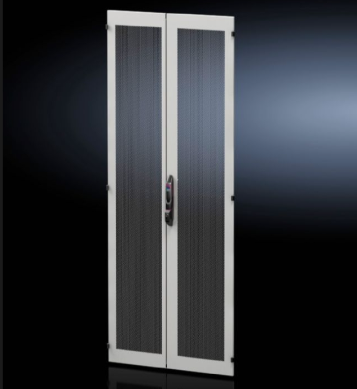 DK5301652 Rittal enclosures Sheet steel door,For enclosure width:800,height:2000mm,vertically divided,vented for VX IT,to replace existing doors.The vented surface area is approx.85% perforated-Rittal cabinet Rittal air conditioner Rittal electrical cabinet Rittal busbar Rittal fan DK5301.652