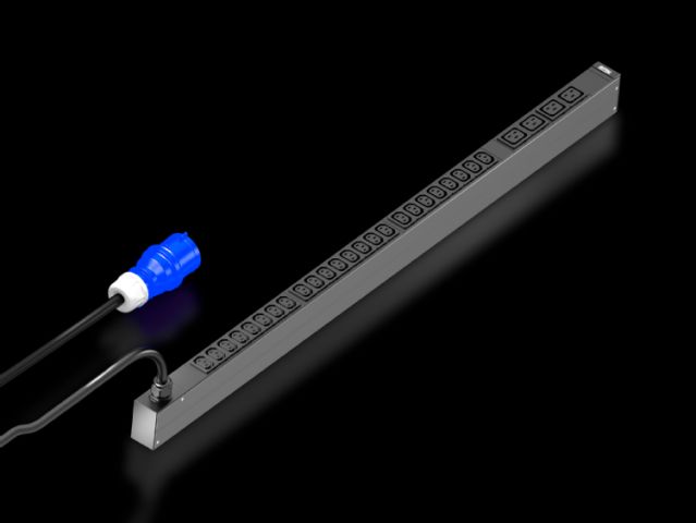 DK7979115 rittal enclosures PDU basic 16A/1P CEE 24xC13+4xC19,DK PDU basic,Compact basic power distributor,WHD: 44x1095x70mm,IEC 60 320:24xC13,4xC19-Made in Germany by Rittal-Rittal cabinet Rittal air conditioners Rittal electrical cabinets Rittal busbars Rittal fans DK7979.115