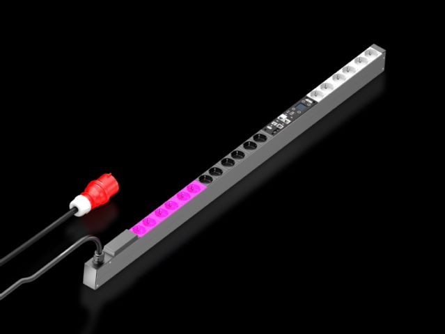 DK7979533 Rittal enclosures PDU measuring type 16 plugs with ground protection contacts 11KW16A voltage 400V wide 44 high 70 long 1495 - Made in Germany Rittal - Rittal air conditioner Rittal electrical cabinet Rittal busbar Rittal fan Rittal PDU DK7979. 533