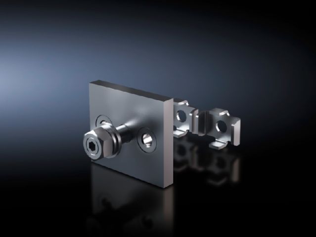 SV9676710 Rittal busbar Connection plate for ring terminals with bolts M10 Number of bars per conductor 2 - Rittal enclosures Rittal electric cabinet Rittal busbar Rittal fan Rittal PDU SV9676.710