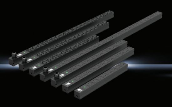 SR1194523 Rittal enclosures PDU with Aluminum Extrusion Profile 44mm(D)×44mm(W)×1227mm(L) 24-Port Configuration (20×10A+4×16A) 32A Input - Rittal air conditioning Rittal electric cabinet Rittal busbar Rittal fan Rittal PDU SR1194.523