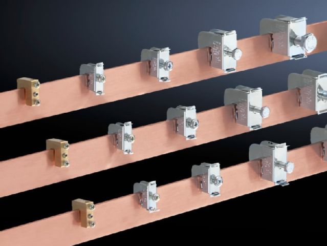 SV3456500 Rittal busbar Conductor connection clamp Connection of round conductors 2.5‐16mm² For bar thickness 10mm - Rittal enclosures Rittal electric cabinet Rittal busbar Rittal fan Rittal PDU SV3456.500