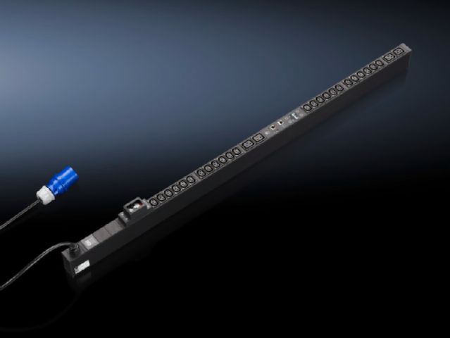 DK7955311 Rittal enclosures PDU international, switched version Width 44mm Depth 85mm Length 1400mm 24xC13,4xC19, black,CEE ,1~,32A -Discontinued Replacement model DK7979316/DK7979.316 - Rittal air conditioning Rittal electric cabinet Rittal busbar Rittal fan Rittal PDU DK7955.311