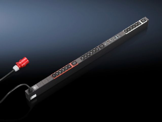 DK7955331 Rittal enclosures PDU international, switched version Width 44mm Depth 85mm Length 1180mm 18xC13,3xC19, black,CEE ,3~,16A -Discontinued Replacement model DK7979335/DK7979.335 - Rittal air conditioning Rittal electric cabinet Rittal busbar Rittal fan Rittal PDU DK7955.331