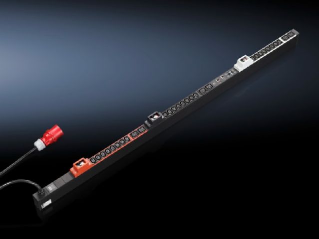 DK7955333 Rittal enclosures PDU international, switched version Width 44mm Depth 85mm Length 1685mm 24xC13,6xC19, black,CEE ,3~,32A -Discontinued Replacement model DK7979337/DK7979.337 - Rittal air conditioning Rittal electric cabinet Rittal busbar Rittal fan Rittal PDU DK7955.333