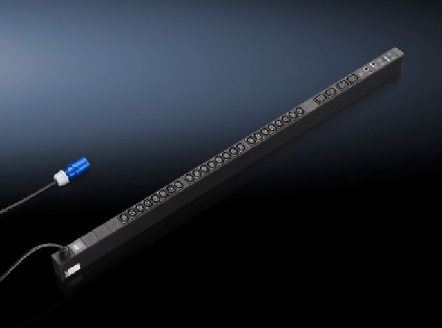 DK7955410 Rittal enclosures PDU international, managed version Width 44mm Depth 85mm Length 1360mm 24xC13, 4xC19, black,CEE ,1~,16A -Discontinued Replacement model DK7979415/DK7979.415 - Rittal air conditioning Rittal electric cabinet Rittal busbar Rittal fan Rittal PDU DK7955.410