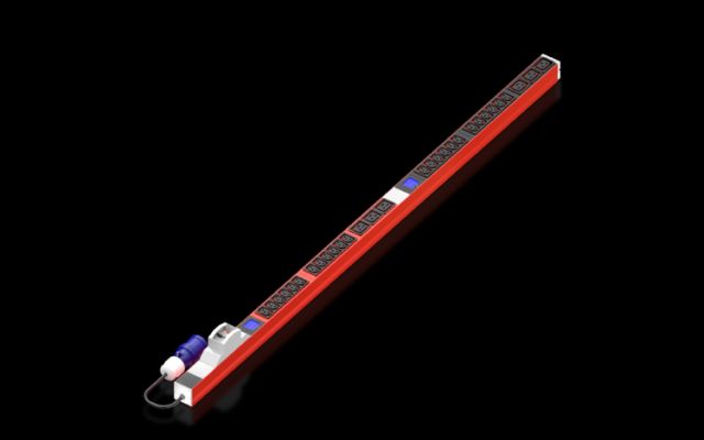 DK7979616 Rittal enclosures PDU local metered Width 44mm Depth 47mm Length 1308mm 24xC13, 6xC19, 2-pole with earthing contact - Rittal air conditioning Rittal electric cabinet Rittal busbar Rittal fan Rittal PDU DK7979.616