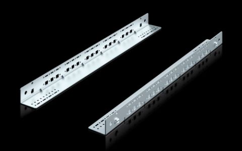 DK5501410 Rittal enclosures Slide rail, 1U, static installation for VX IT, TS IT, TX CableNet Distance between mounting levels 345mm - Rittal air conditioning Rittal electric cabinet Rittal busbar Rittal fan Rittal PDU DK5501.410