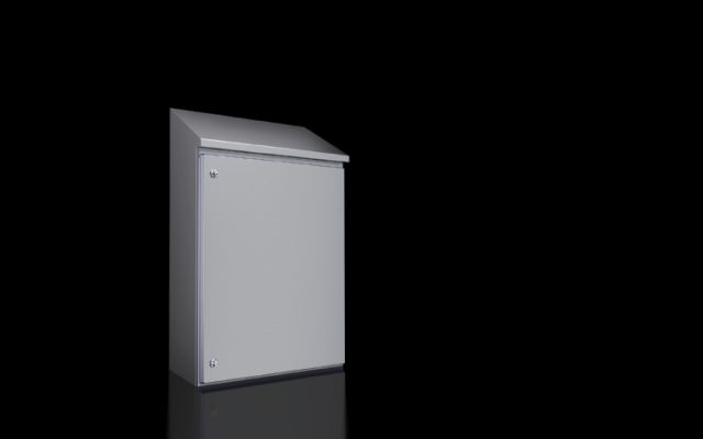 HD4000014 Rittal Cabinet Hygienic Compact Control Cabinet Width 760mm Front Height 810mm Rear Height 981mm Depth 300mm Mounting Plate Width 705mm Height 735mm -Rittal cabinets/Rittal air conditioning/Rittal electric cabinet/Rittal fan/Rittal PDU HD4000.014