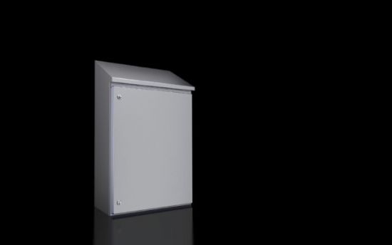 HD4000012 Rittal Cabinet Hygienic Compact Control Cabinet Width 610mm Front Height 810mm Back Height 929mm Depth 210mm Mounting Plate Width 550mm Height 735mm -Rittal cabinets/Rittal air conditioning/Rittal electric cabinet/Rittal fan/Rittal PDU HD4000.012