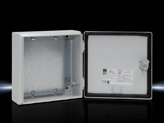 EB1546500 Rittal Enclosure Compact Control Box Width 200, Height 200, Depth 80; Mounting Plate Width 175, Height 215; IP66 Waterproof-Rittal cabinet/Rittal air conditioning/Rittal electric cabinet/Rittal fan/Rittal PDU–EB1546.500